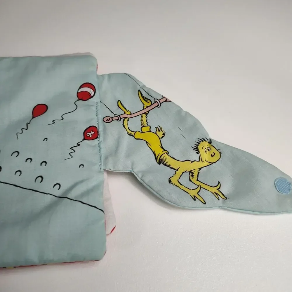 Random House 2004 Dr Seuss Circus McGurkus Plush Rattle Book Baby Toddler Toy 7”